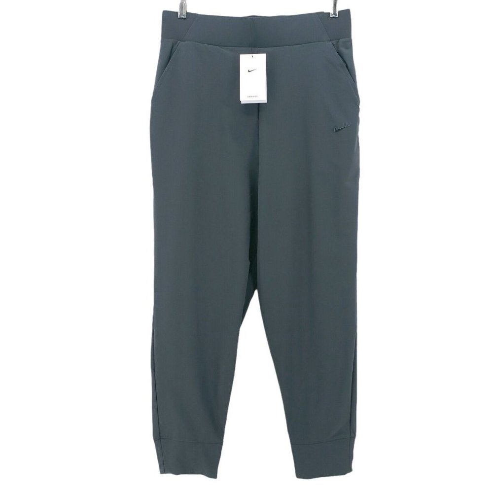 NWT NIKE Bliss Luxe Training Pants Joggers Dri-Fit DARK SMOKE GRAY Size M L XL